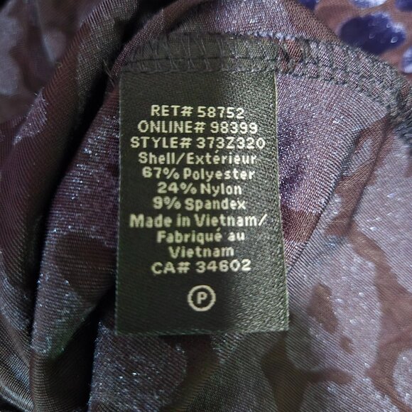 Y2K Blue Leopard Flocked Velvet Burnout Sheer Mesh Top Size M V Neck - Picture 11 of 11